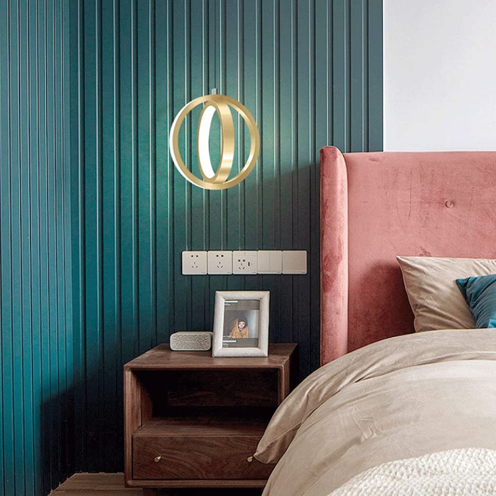 Adjustable LED Chandelier Pendant Light - Modern Single Head Ceiling Lamp with Aluminum & Iron Double Ring Design for Home, Cafe, Loft, Bar Lighting - Perfect for Dining Room, Bedroom, and Commercial Spaces