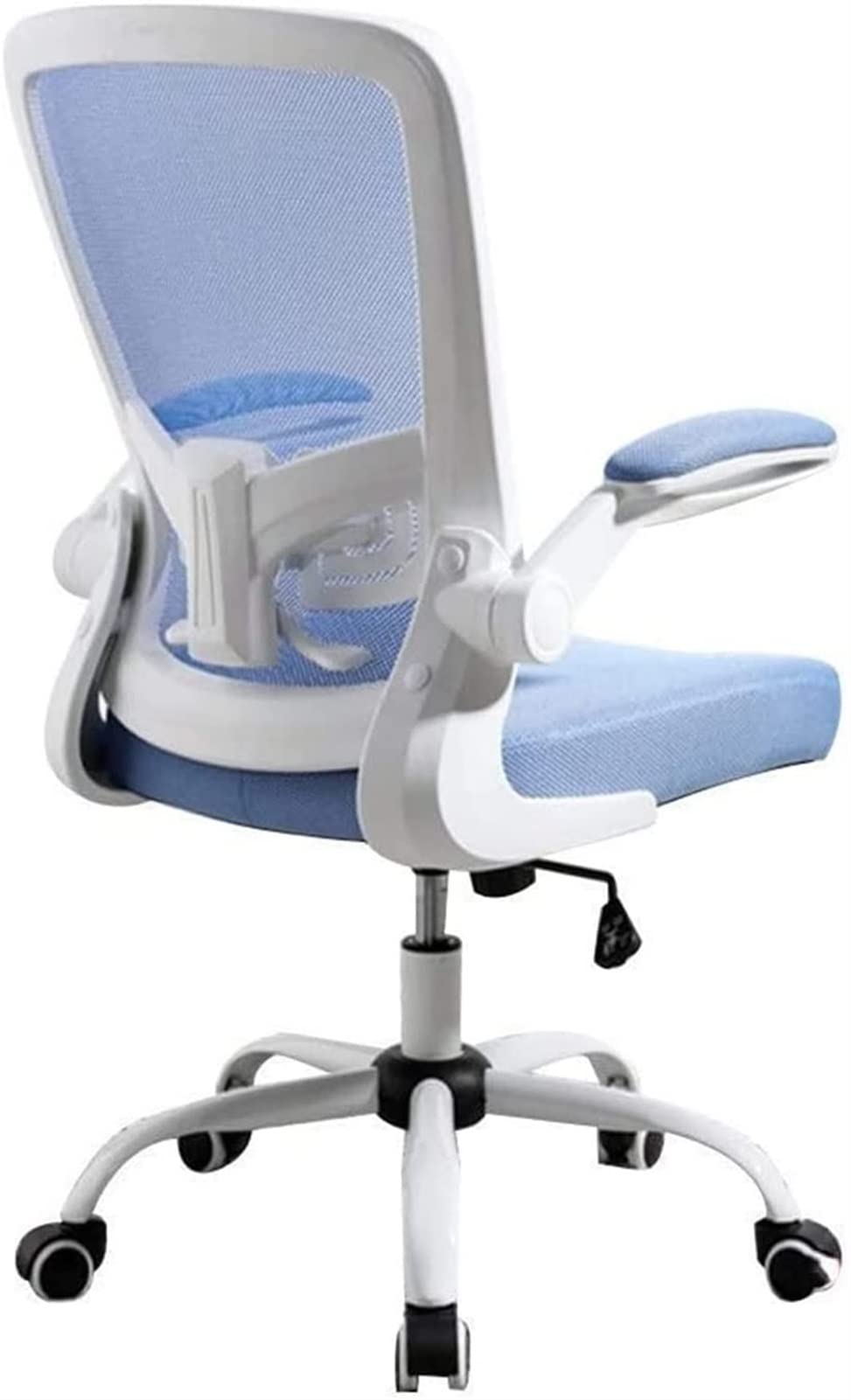 Ergonomic Office Chair with Butterfly Wing Waist Support - Adjustable Height, Swivel & Rolling Computer Chair for Home Office, Gaming & Executive Work (Blue) - Perfect for Long Work Hours, Online Meetings & Comfortable Gaming Sessions