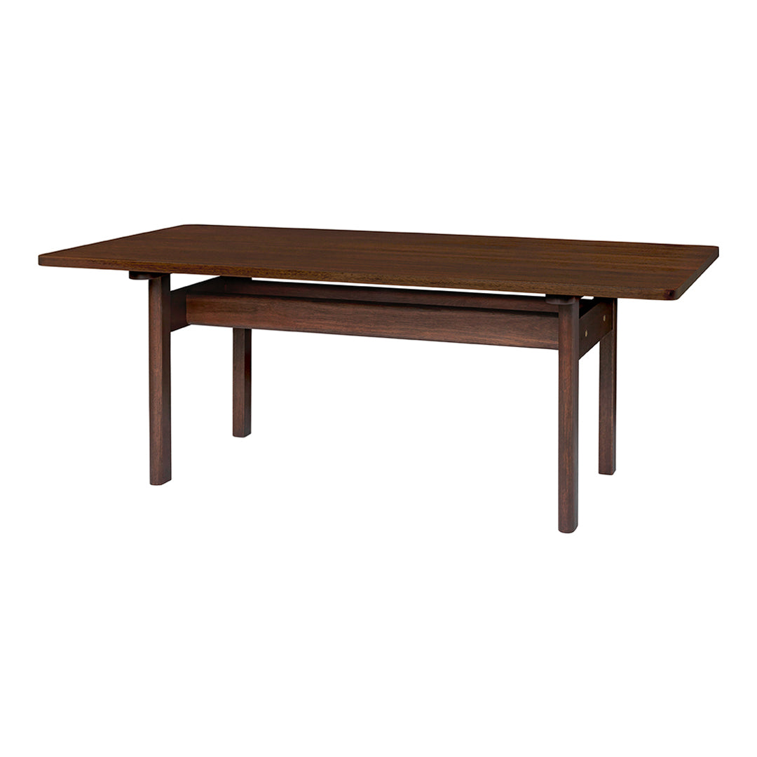 BM0698 Modern Scandinavian Dining Table - Solid Wood Kitchen Table for 6 - Perfect for Small Spaces, Breakfast Nook & Family Gatherings