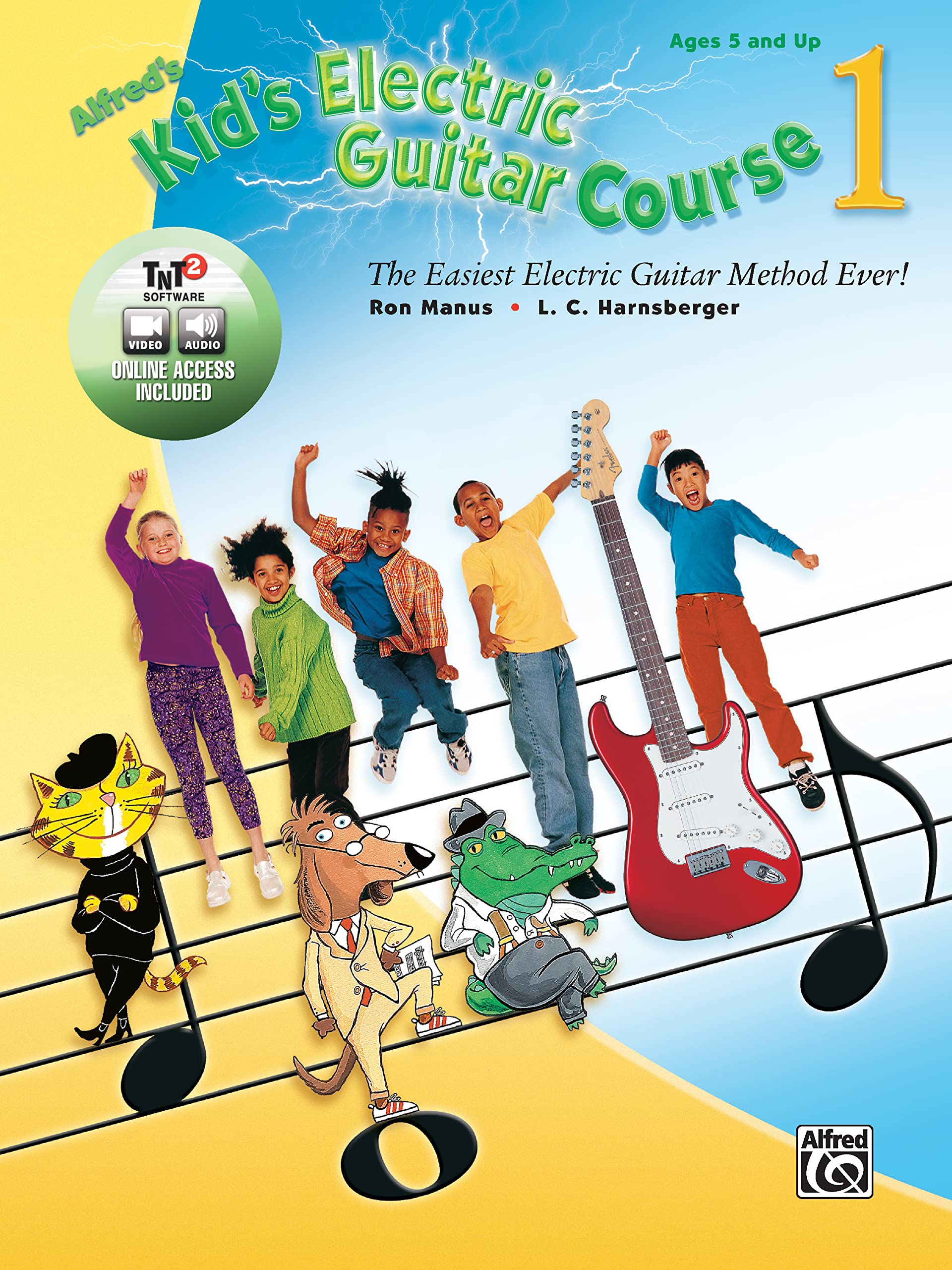 Alfred's Kid's Electric Guitar Course 1: Best Beginner Electric Guitar Method with Book & Online Video/Audio/Software – Perfect for Kids Learning Guitar at Home or School