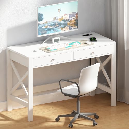 White With Power Outlets