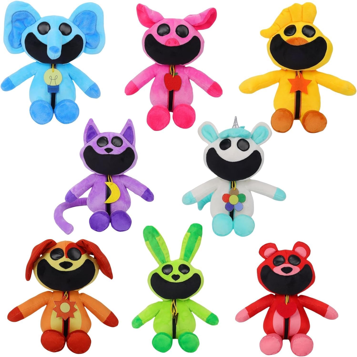 CBYXDY Smiling Critters Plush Toy - 11.8 Inch Soft Stuffed Animal for Kids & Adults | Cute Anime Plush Doll, Funny Gift for Birthday & Home Decor