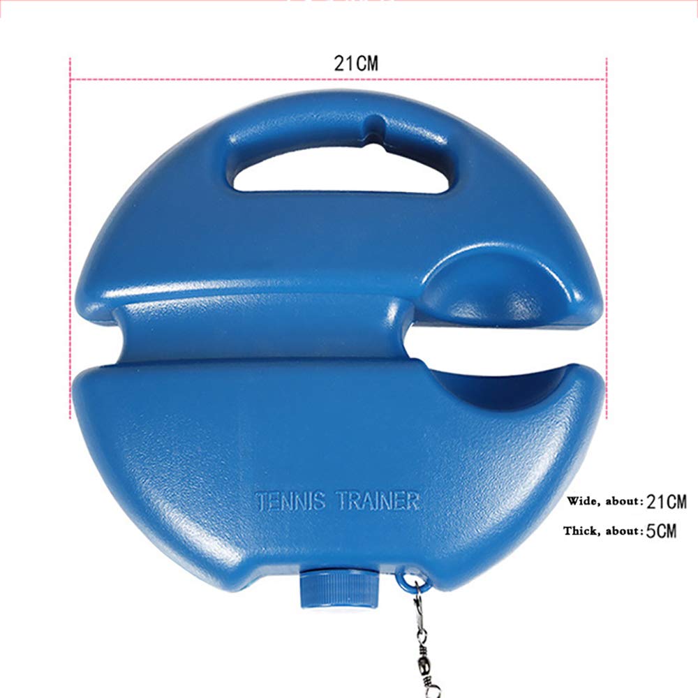 Tennis Training Equipment Set - Tennis Coach Trainer with Anti-Slip Base & 2 Balls | Perfect for Backboard Practice, Solo Drills & Tennis Lessons