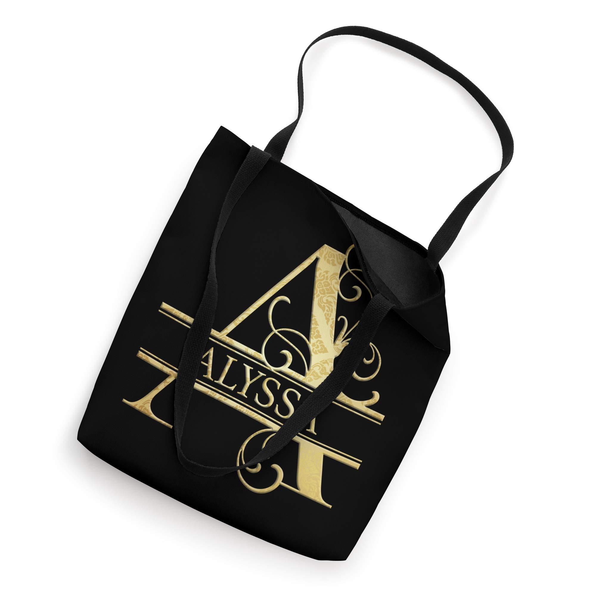 Personalized Alyssa Name Tote Bag - Customized Cotton Canvas Shoulder Bag for Women | Perfect for Shopping, Beach, Work & Everyday Use