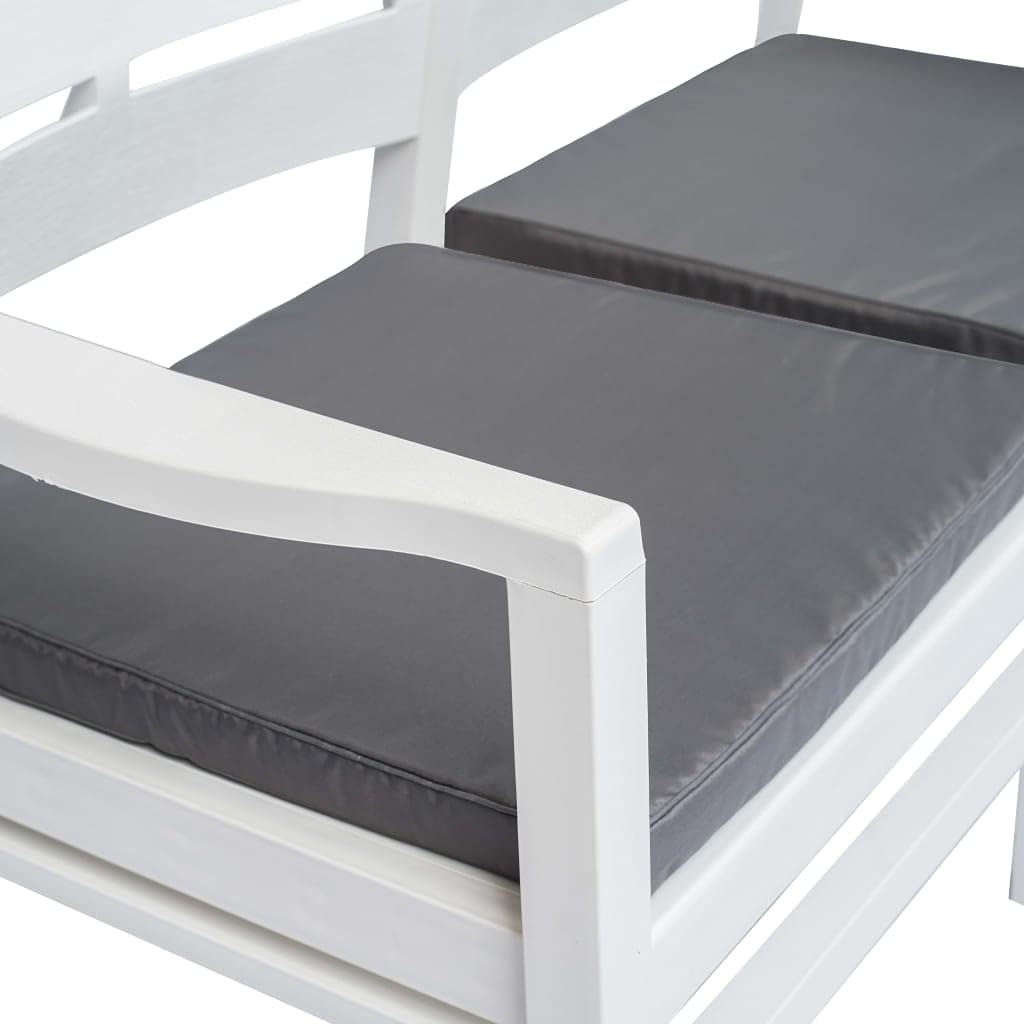 2-Seater Patio Bench with Cushions 52.4