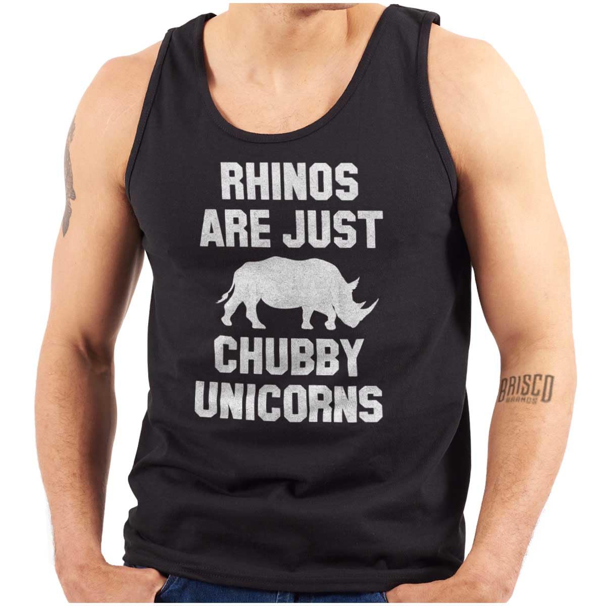 Funny Rhino Unicorn Graphic Tank Top for Men & Women - Perfect for Casual Wear, Gifts, and Unicorn Lovers