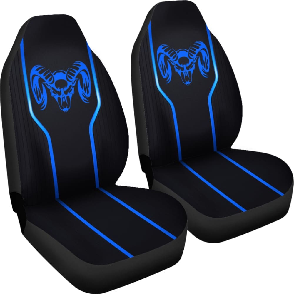 Premium Black & Blue Custom Dodge Ram Car Seat Covers - Perfect Fit for 5th Gen Models (2019-2023) | Durable Neoprene Protection for Trucks & Off-Road Adventures