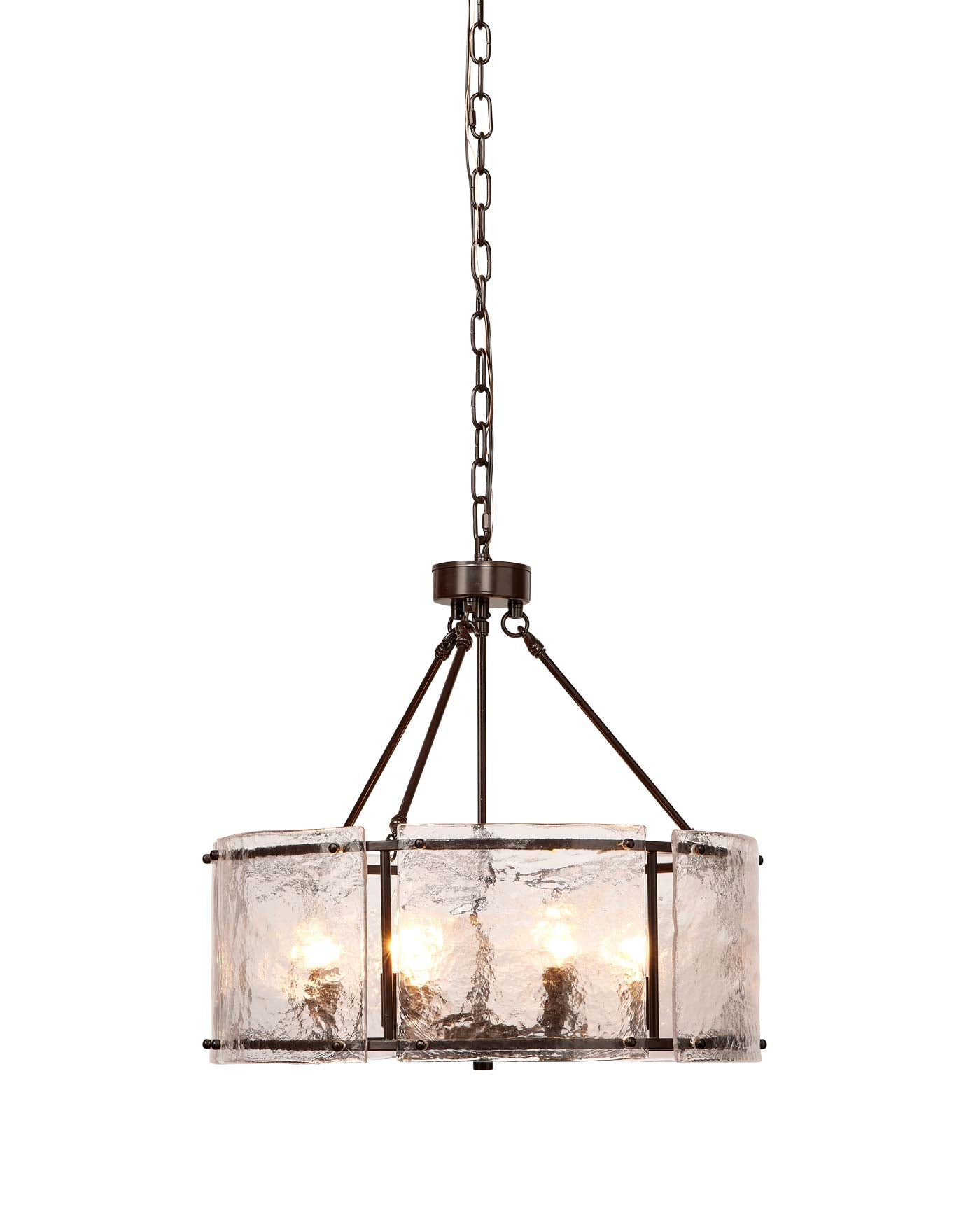 Glenn Round Chandelier - Modern Crystal Ceiling Light Fixture for Dining Room, Living Room & Bedroom | Elegant Lighting Decor for Home & Office