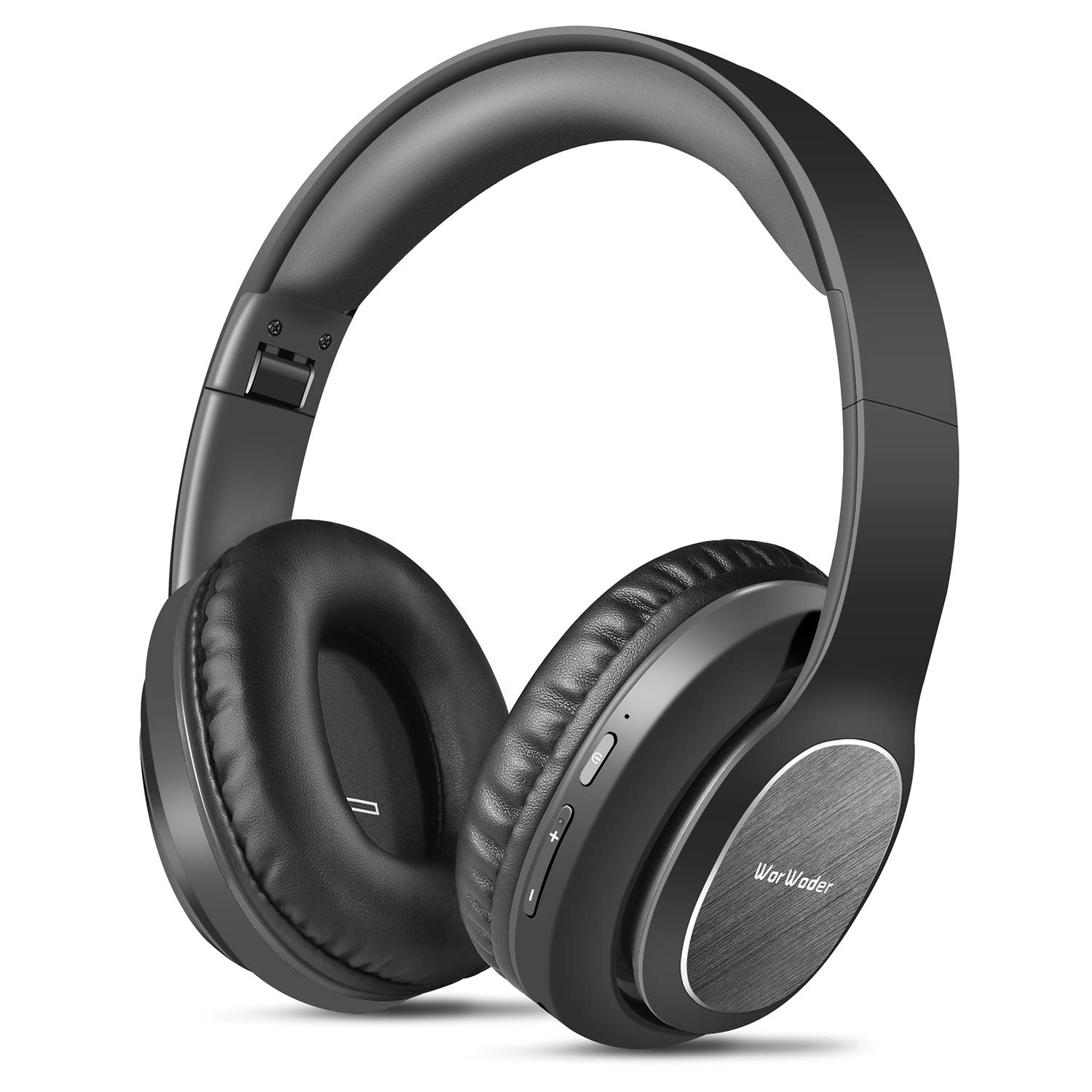 WorWoder 80Hrs Wireless Over Ear Headphones Bluetooth 5.0 with HiFi Stereo Sound & Built-in Mic - Lightweight Noise Cancelling Headset for Work, Travel, Online Classes, Gaming & Music (Black)