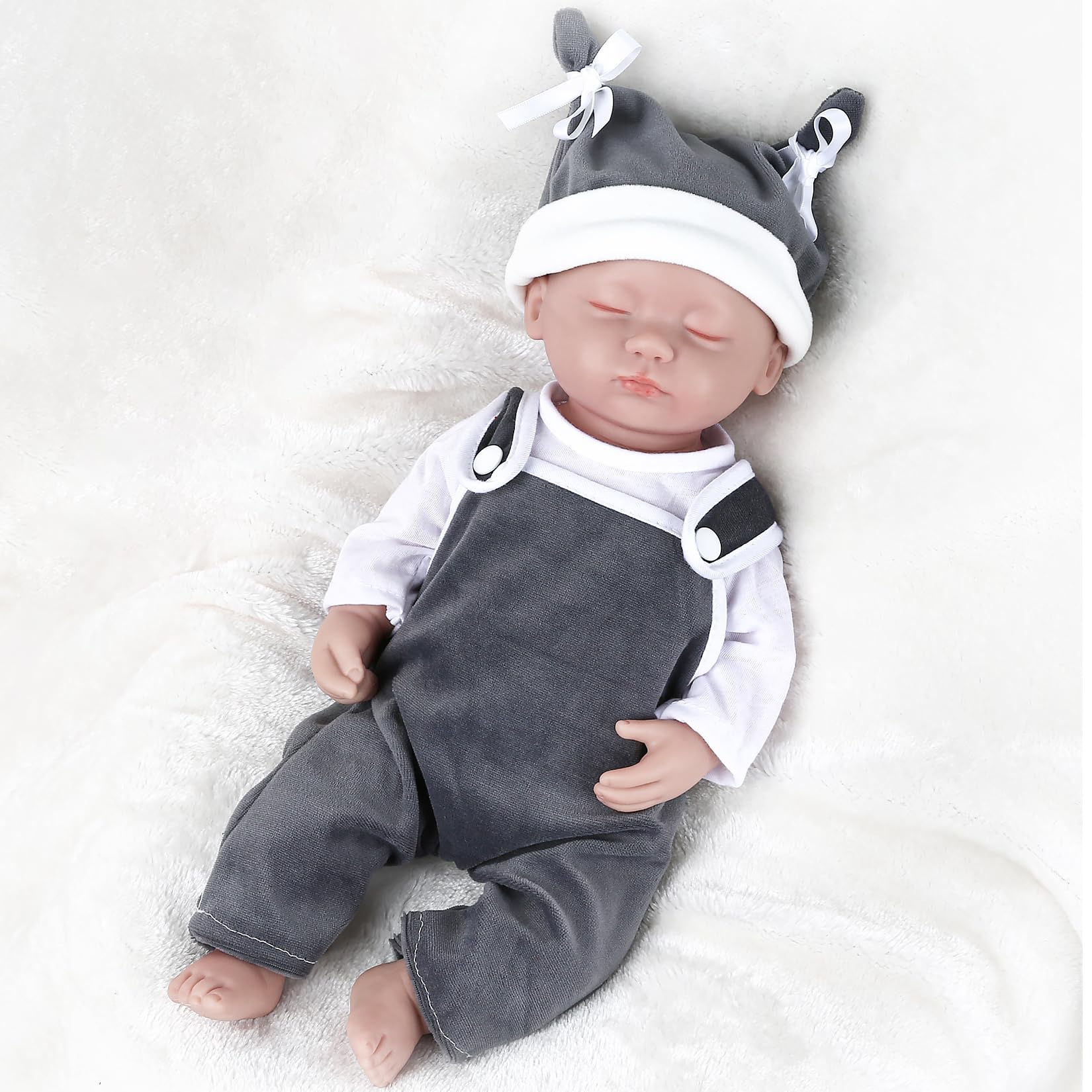 IVITA 15 Inch Full Body Silicone Reborn Baby Doll - Ultra Realistic Newborn Boy Doll Made of Premium Platinum Silicone (Non-Vinyl) | Perfect for Collectors, Gift Giving, Photography Props & Nursery Decor