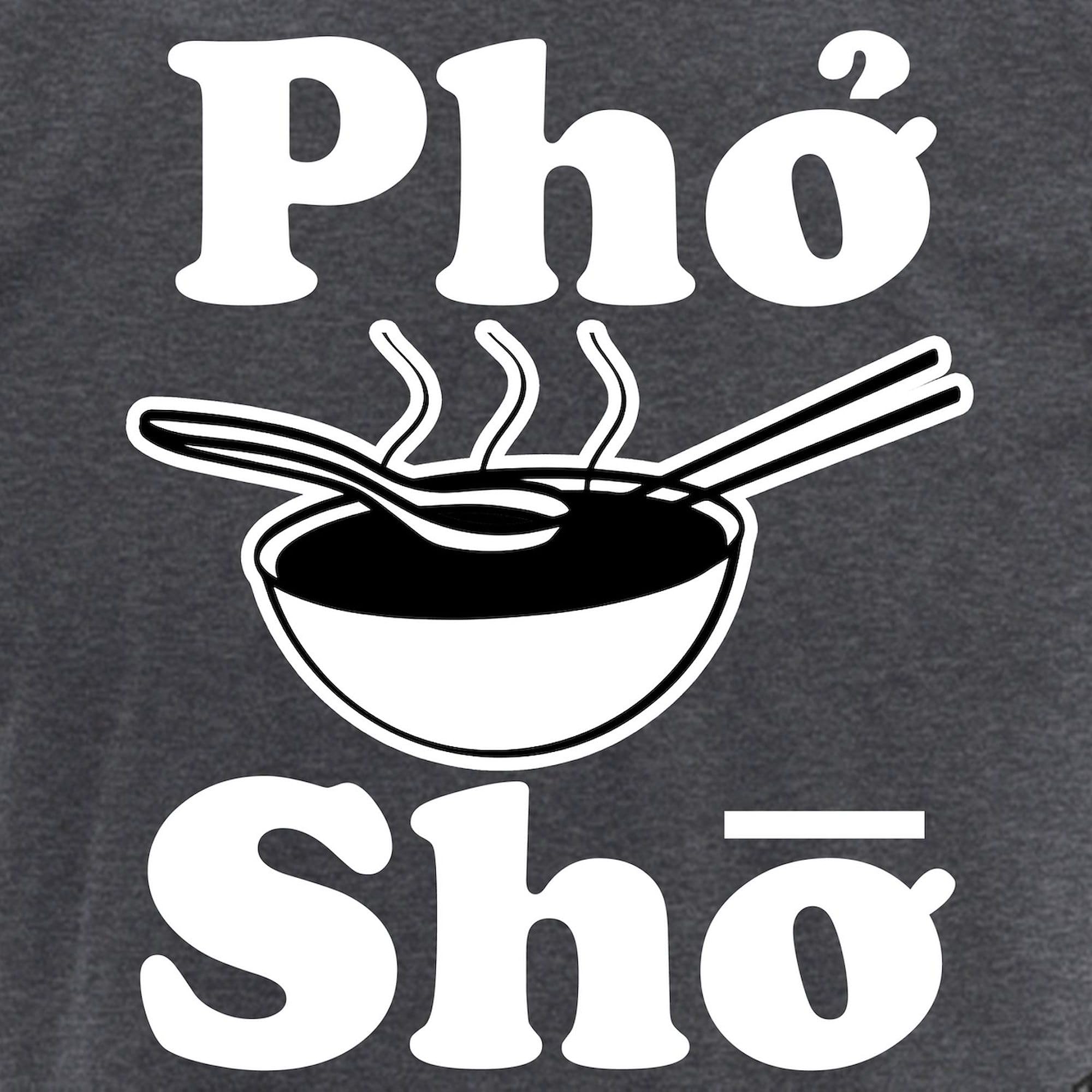 Pho Sho Funny Saying Men's Charcoal Pajama Set - Comfortable Novelty Sleepwear for Men | Perfect for Lounge Wear, Gifts & Relaxing at Home