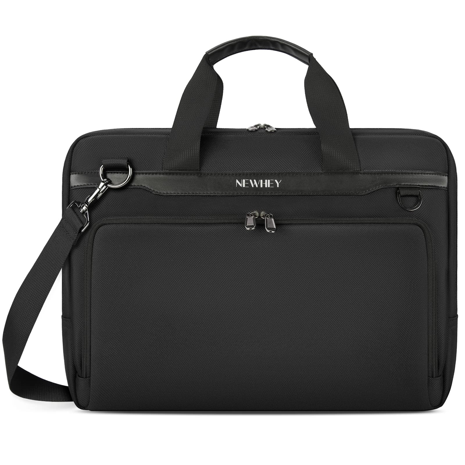 15.6 Inch Waterproof Laptop Bag - Slim Business Briefcase for Men & Women, Durable Shoulder Carrying Case for Work, Travel & Commuting