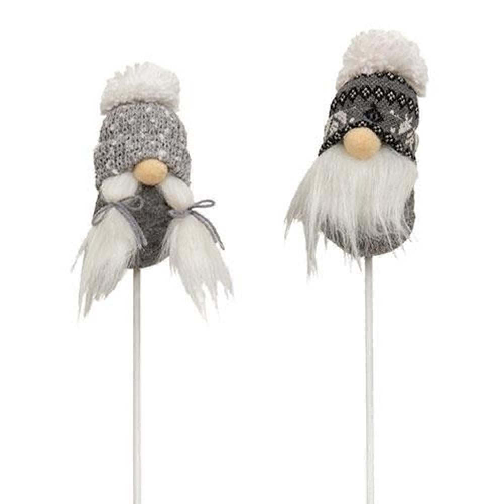 Mr. & Mrs. Gray & White Beanie Gnome Set - Choose 2 Assorted Colors - Perfect for Garden Decor, Christmas Ornaments & Home Decoration
