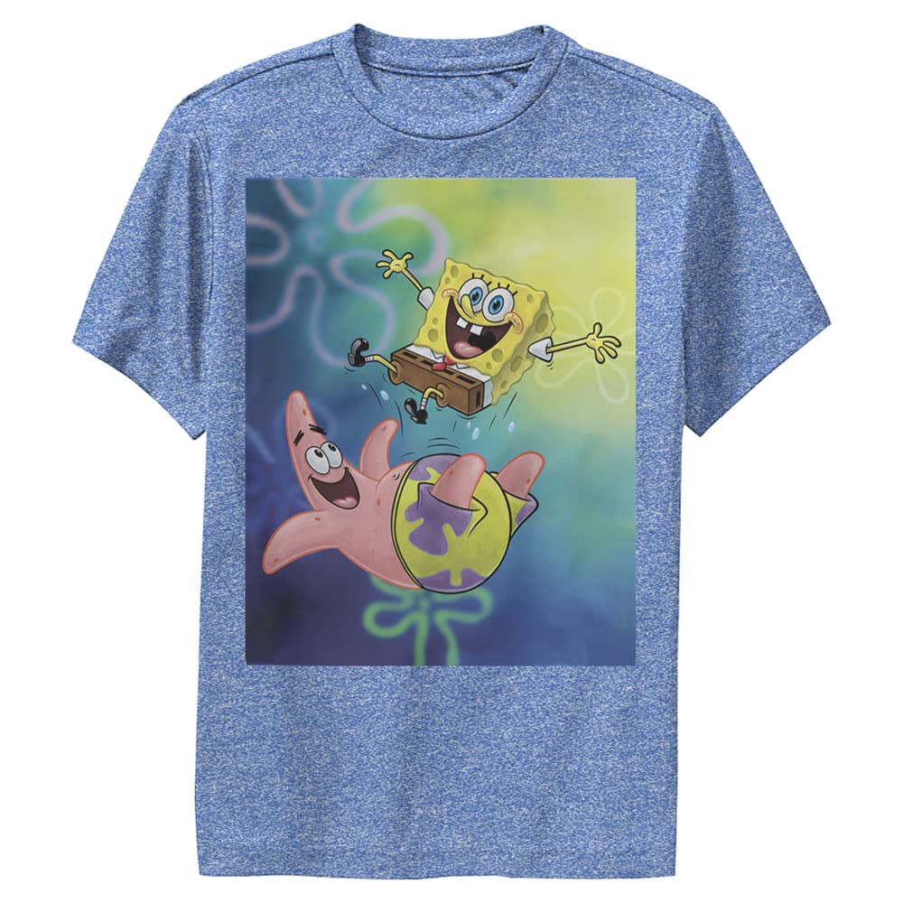 SpongeBob SquarePants Best Buds Boys Short Sleeve T-Shirt - Nickelodeon Cartoon Graphic Tee for Kids - Perfect for Playdates, Birthday Parties & Casual Wear