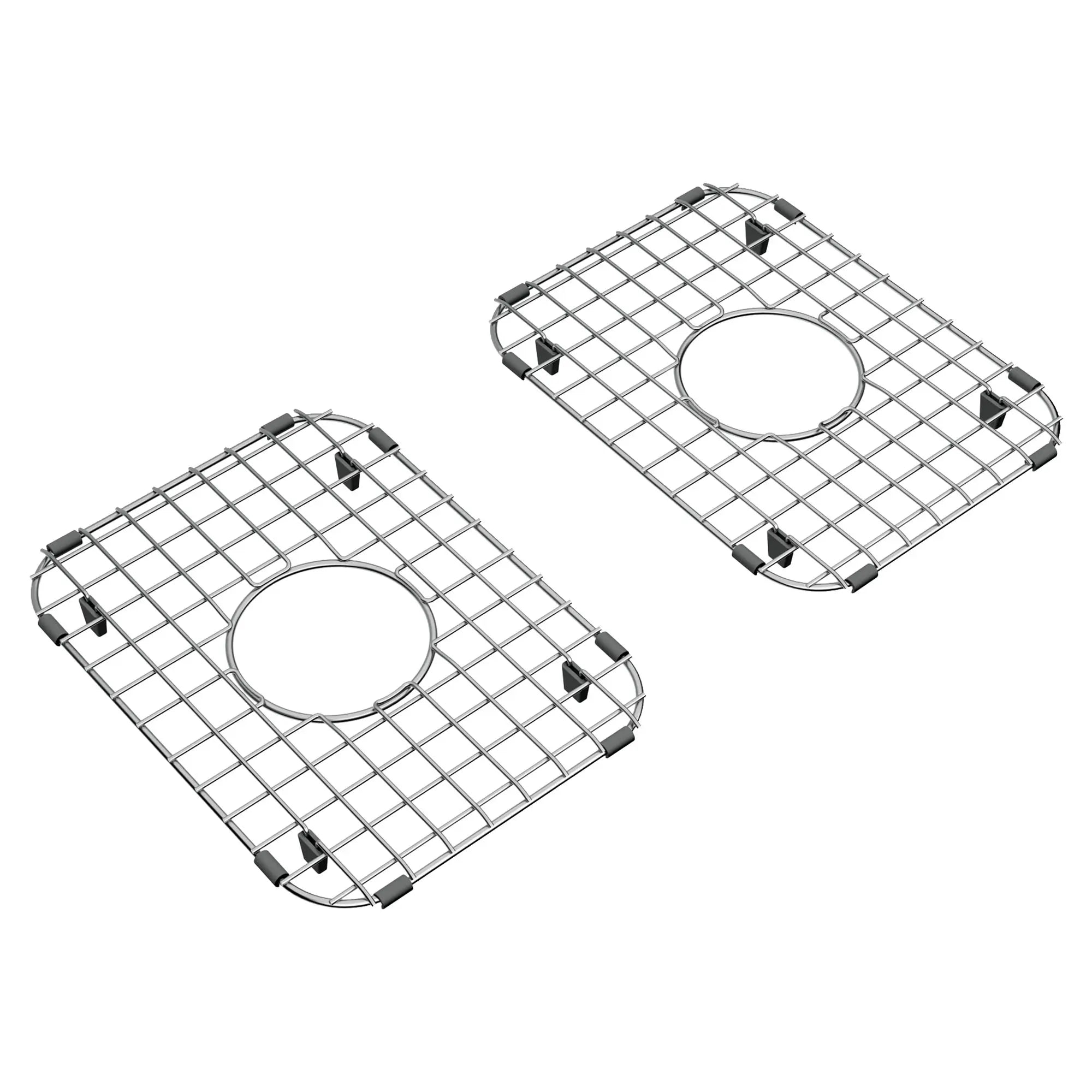 Delancey 30 x 19 Inch Stainless Steel Double Bowl Kitchen Sink Grid - Heavy Duty Sink Protector Mat (Pack of 2) - Perfect for Dishwashing, Food Prep & Protecting Sink Surface