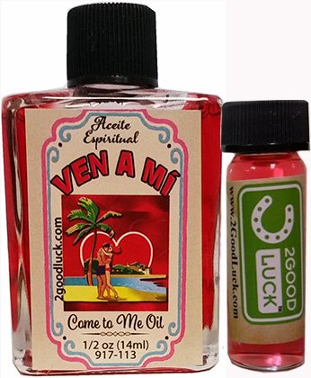 Come to Me Spiritual Oil - 1 Dram Perfume Set for Magic, Rituals & Attraction | Ven a Mí Aceite Espiritual for Love Spells, Meditation & Spiritual Cleansing