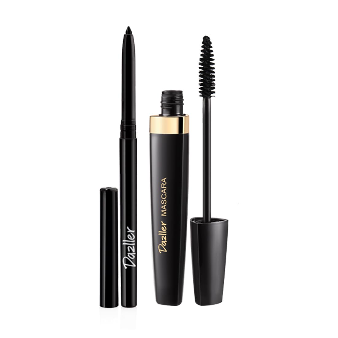 Dazller Eye Combo: Lash-a-Long Mascara & Kreamy Kajal (0.35g) - Lightweight, Smudge-Proof, Water-Resistant, Long-Lasting | Perfect for Everyday Wear, Date Night, and Special Occasions