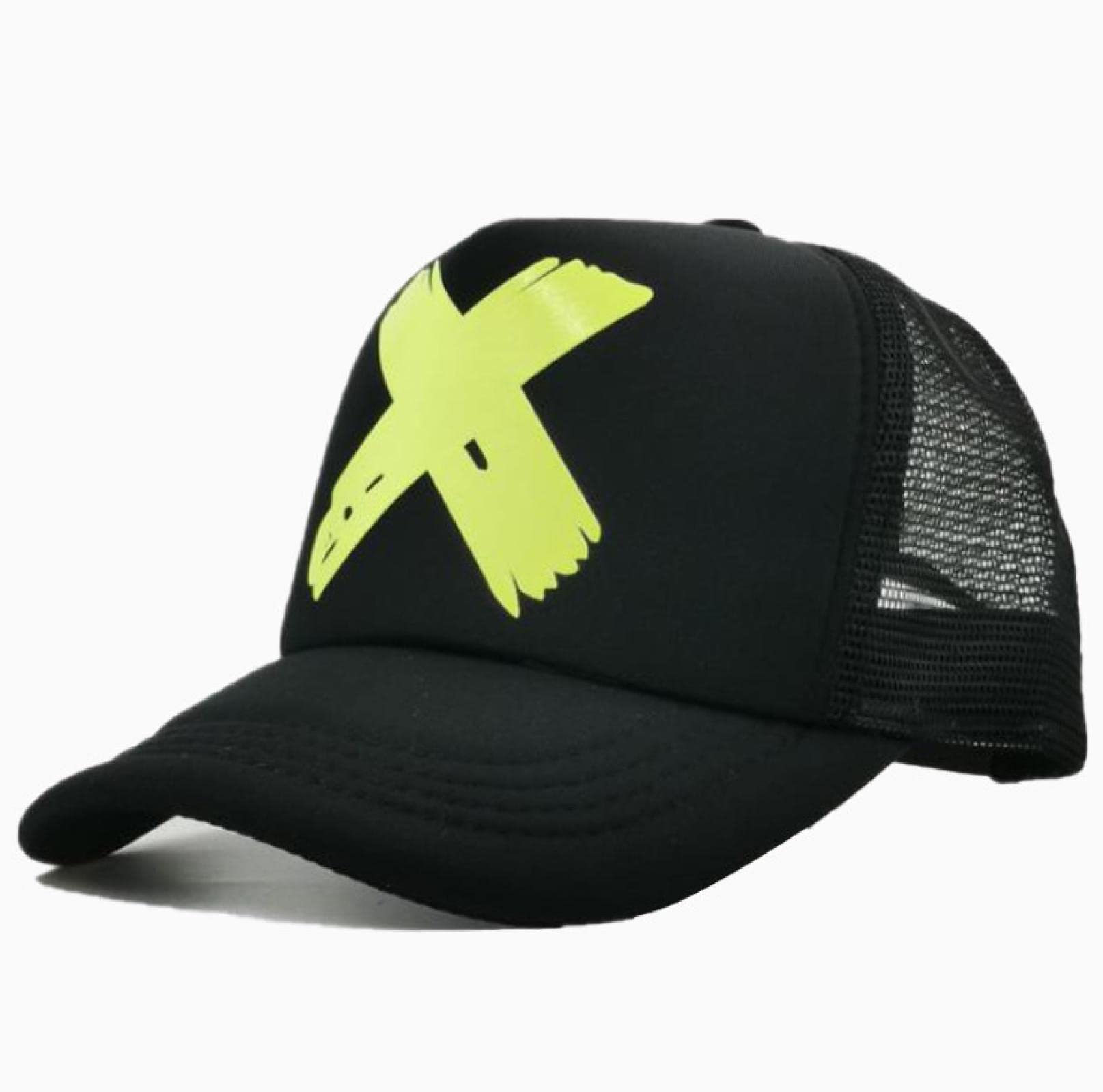 Women's Letter X Baseball Cap - Adjustable Buckle Hip Hop & Rock Band Flat Cap for Casual Wear, Street Style & Outdoor Activities