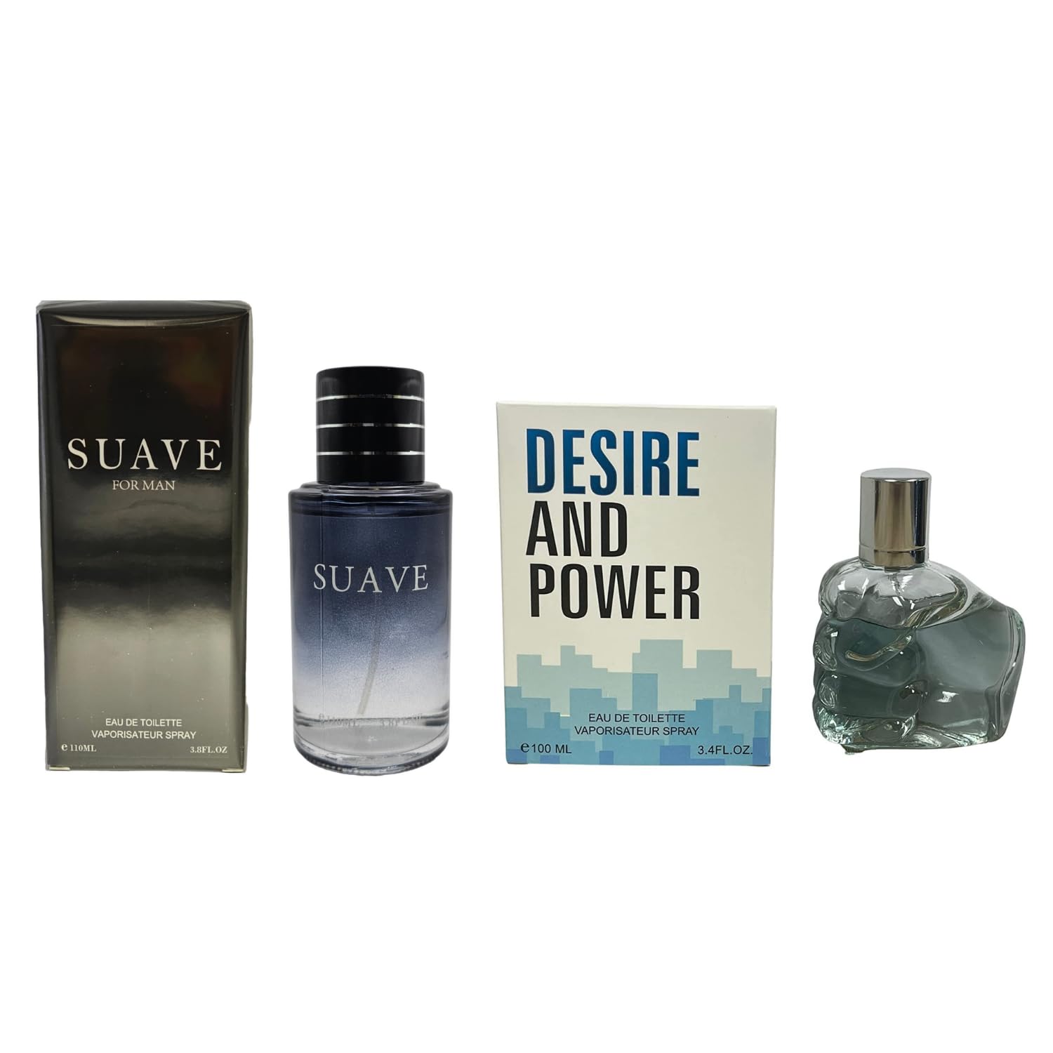 Premium Men's Cologne Gift Set - Suave & Desire Power Fragrance (Inspired by Savage & Only The Brave) | Long-Lasting Eau De Toilette Spray for Men | Masculine Scent for Daily Wear, Date Night & Office | 2-Pack Cologne Bundle