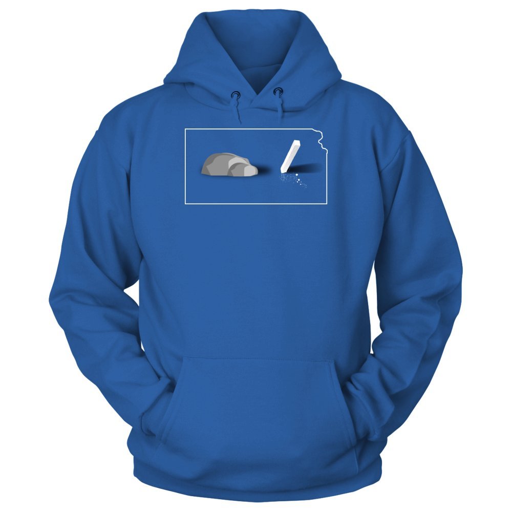FanPrint Kansas Jayhawks Hoodie - Rock Chalk Jayhawk KU Basketball Sweatshirt for Men & Women - Perfect for Game Day, College Spirit & Casual Wear