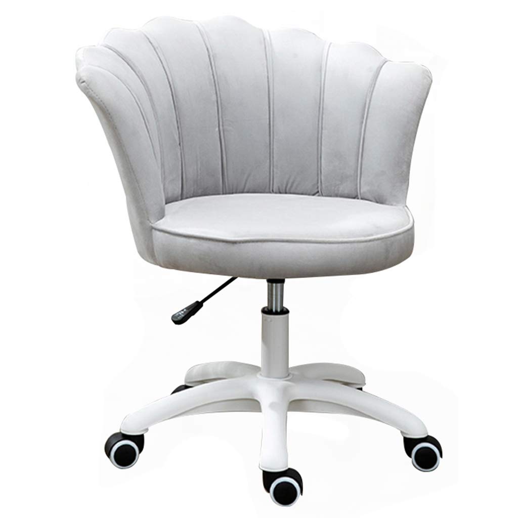 Ergonomic Velvet Swivel Office Chair - Adjustable Height Computer Desk Chair for Home Office, Gaming & Study - Comfortable Accent Chair for Living Room, Vanity & Leisure Use