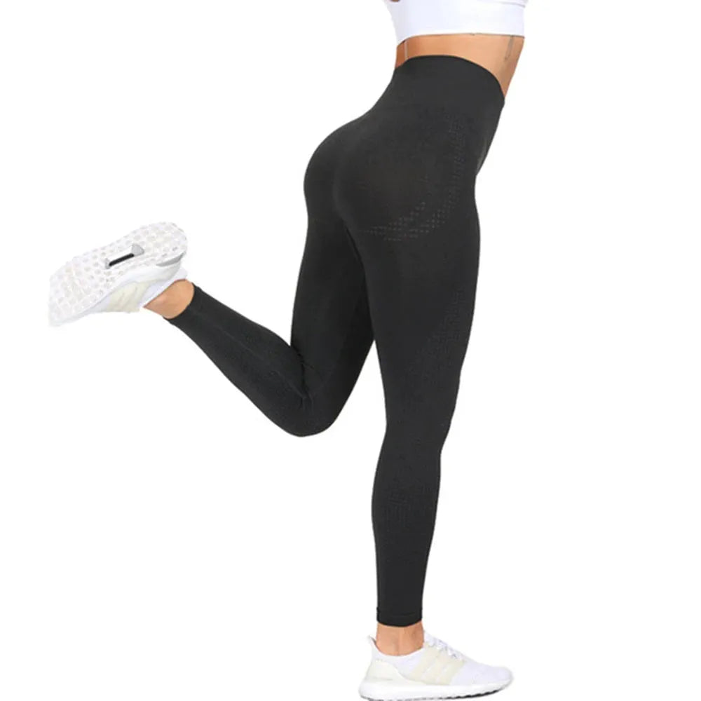 High Waist Seamless Leggings for Women - Push Up Yoga Pants with Elastic Waistband for Running, Gym & Fitness | Comfortable Workout Tights for Yoga, Pilates & Daily Wear