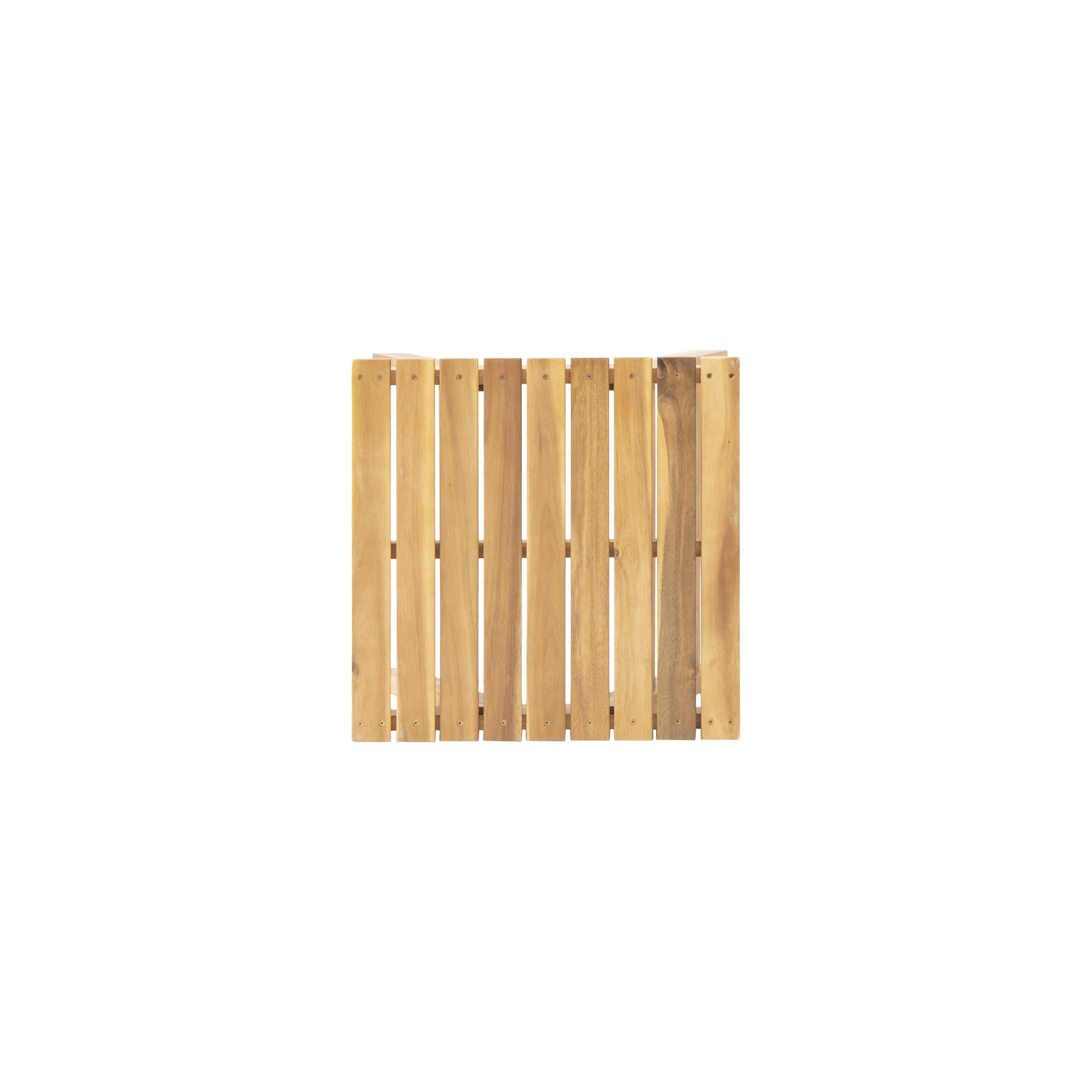 Premium Teak Finish Outdoor Wooden Side Table by GDFStudio - Perfect for Patio, Garden, and Poolside Decor - Durable & Weather-Resistant Furniture