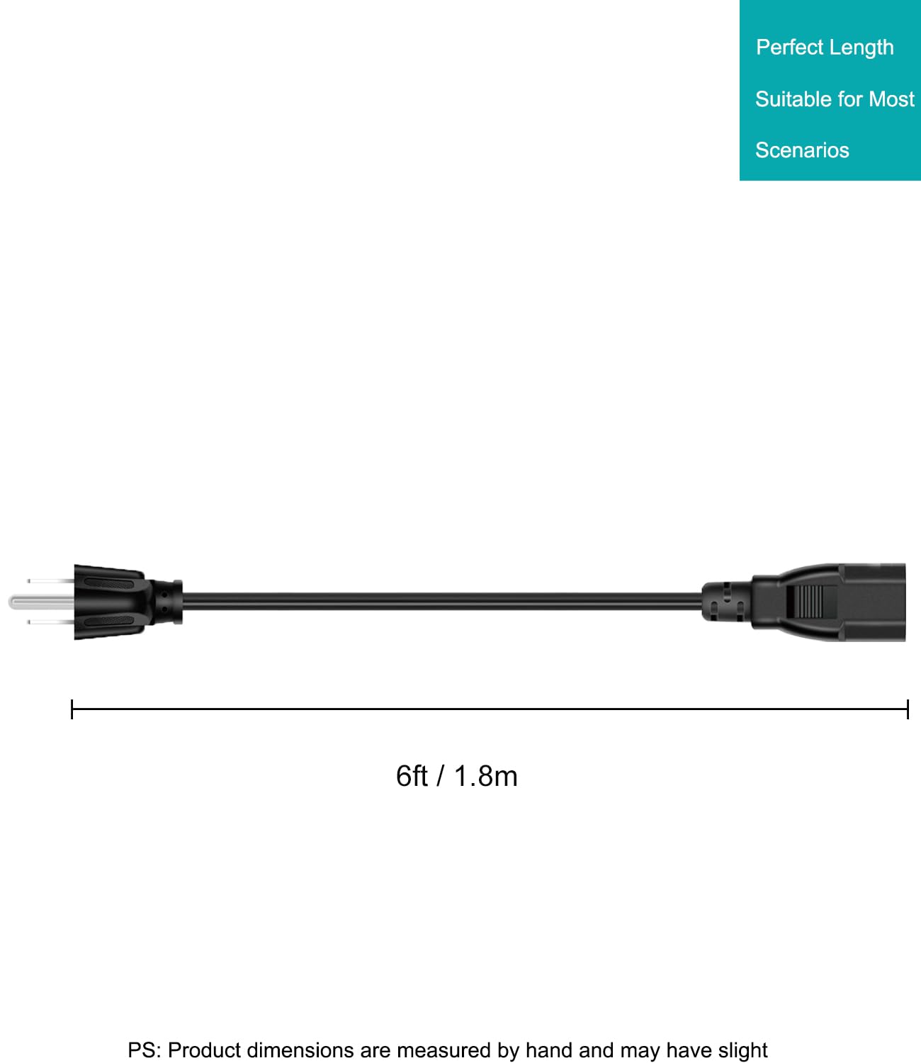 3 Prong Replacement Power Cord for Instant Pot, Electric Pressure Cooker, Rice Cooker & Kitchen Appliances - 6ft Heavy Duty Cable - Perfect for Home Cooking & Meal Prep