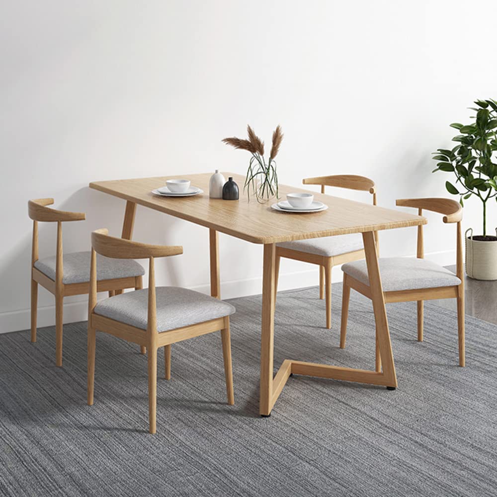 Minimalist Solid Wood Dining Table 47.2