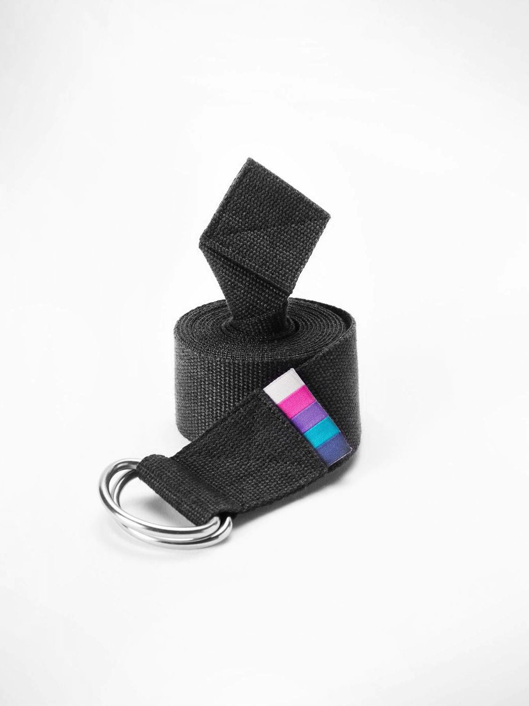 Organic Cotton D-Ring Yoga Belt for Stretching & Flexibility | Premium Yoga Accessory for Home & Studio Practice | Eco-Friendly & Comfortable