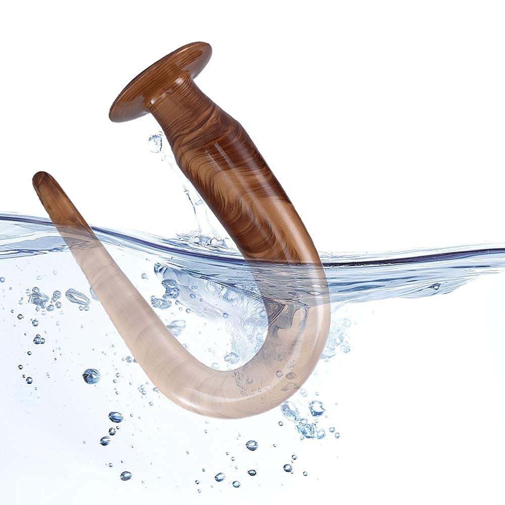 Gold Plated Anal Plug - Soft Silicone Butt Plug for Men & Women | Long Anal Dildo Sex Toy for Couples & Solo Play | Perfect for Beginners & Advanced Users | Enhance Intimacy & Pleasure in the Bedroom