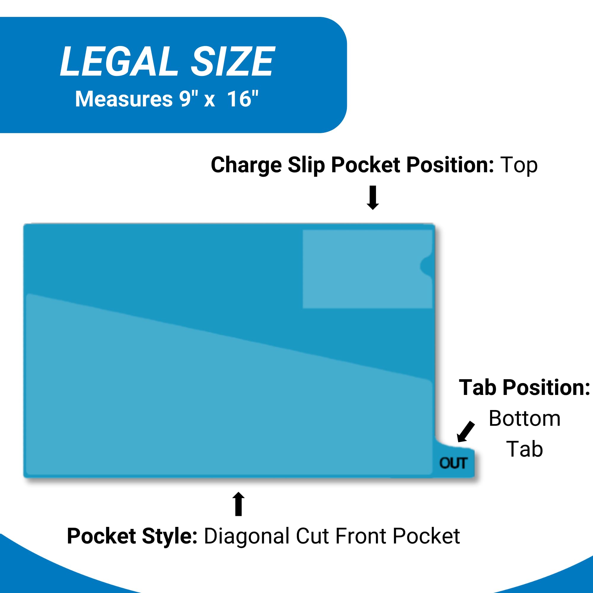 Plastic File Folders Legal Size 9