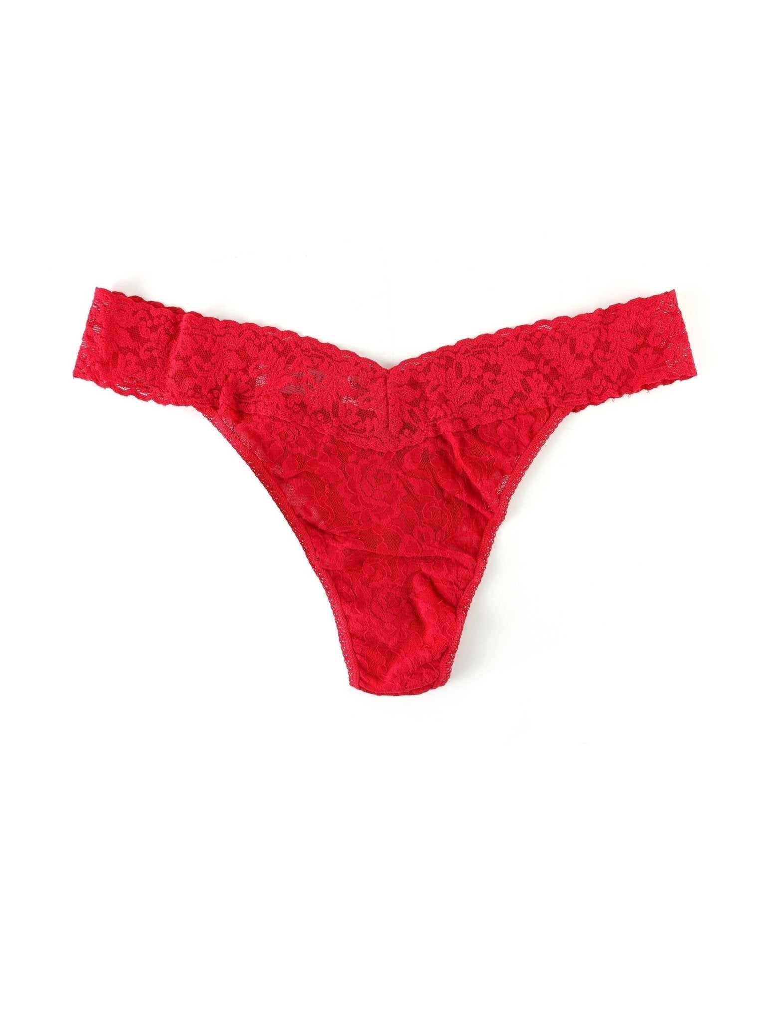 Plus Size Signature Lace® Original Rise Thong - Comfortable Women's Underwear for Everyday Wear, Special Occasions & Bridal Lingerie