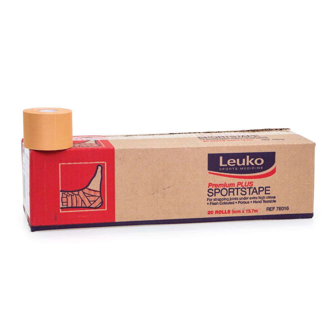 Leuko Sports Tape Premium Plus - Breathable & Waterproof Athletic Tape for Injury Support & Recovery - Ideal for Running, Basketball, Gym & Sports Activities