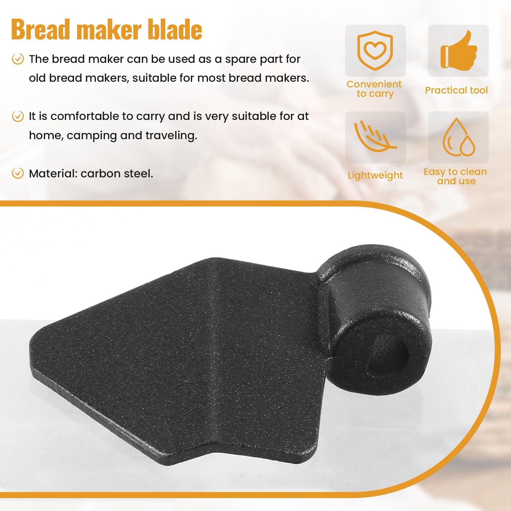 Stainless Steel Bread Machine Paddles & Kneading Hooks - Durable Replacement Blades for Bread Makers - Perfect for Homemade Bread, Pizza Dough & Pastry Making