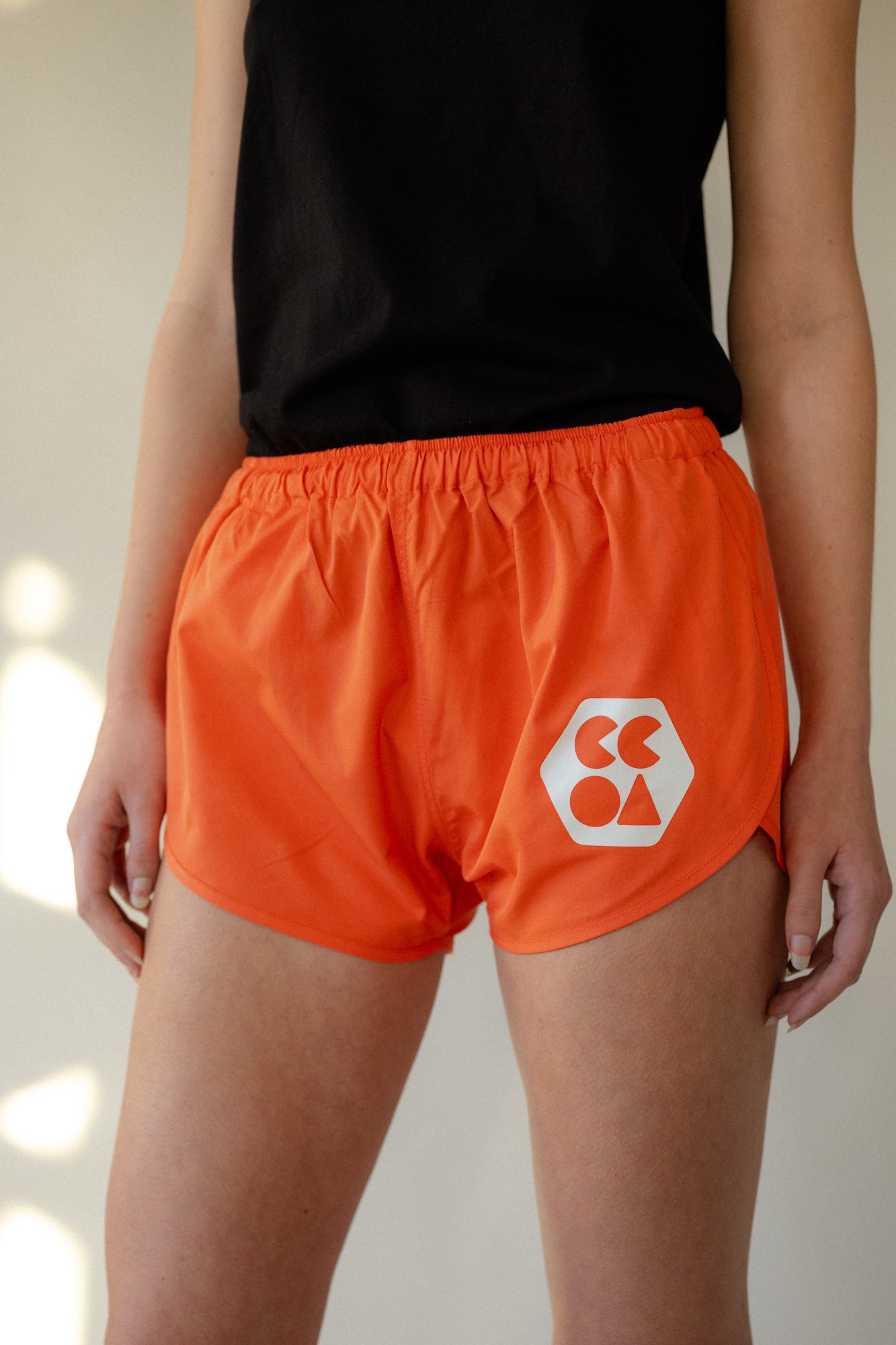 Women's Lightweight Running Shorts - Breathable Quick-Dry Athletic Shorts for Jogging & Workouts - Eco-Friendly Plastic-Free Fabric - Flame Red - Perfect for Gym, Yoga & Outdoor Activities