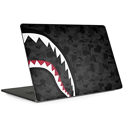 Skinit Officially Licensed Shark Teeth Grey Street Camo Laptop Skin for MacBook Pro 13-inch with Touch Bar (2016-2020) | Durable Protective Decal for Work, School & Travel
