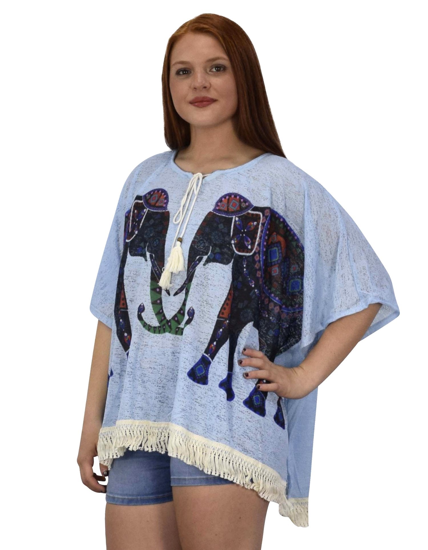 Women's Lightweight Summer Poncho Cardigan - Soft Beach Cover Up for Women, Breezy Loose Knit Shawl Wrap for Vacation, Poolside, Yoga & Outdoor Activities