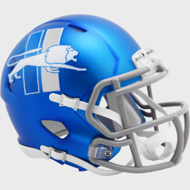 2023 Detroit Lions Alternate Speed Mini Helmet - Authentic NFL Collectible for Fans, Display, and Gifts