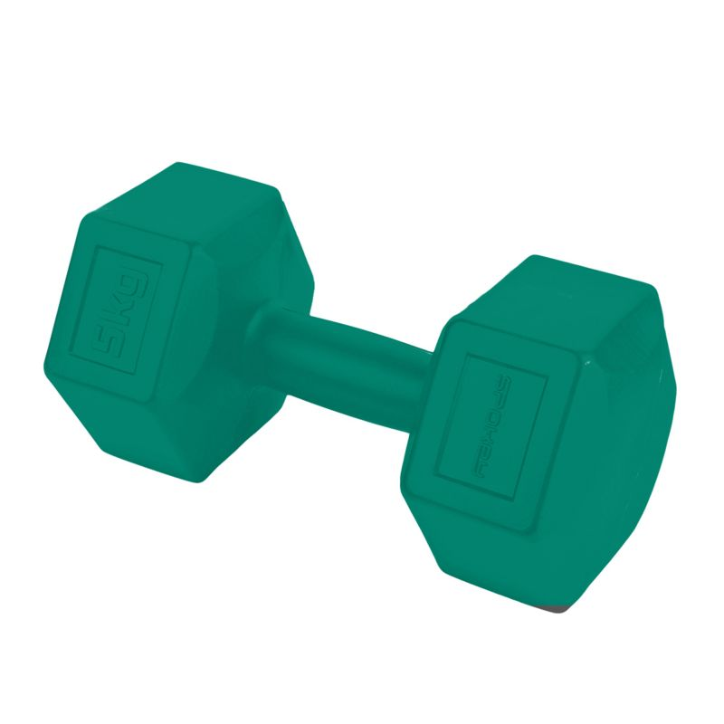 Spokey Monster Dumbbells 2 x 5 kg (11 lbs) - SPK 943622 - Premium Rubber Coated Free Weights for Home Gym, Strength Training & CrossFit Workouts