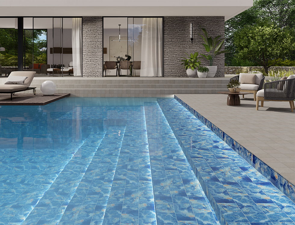6x6 Porcelain Pool Tile - Classic White Aquarium Tile for Swimming Pools, Spas & Water Features | Durable, Waterproof & Slip-Resistant