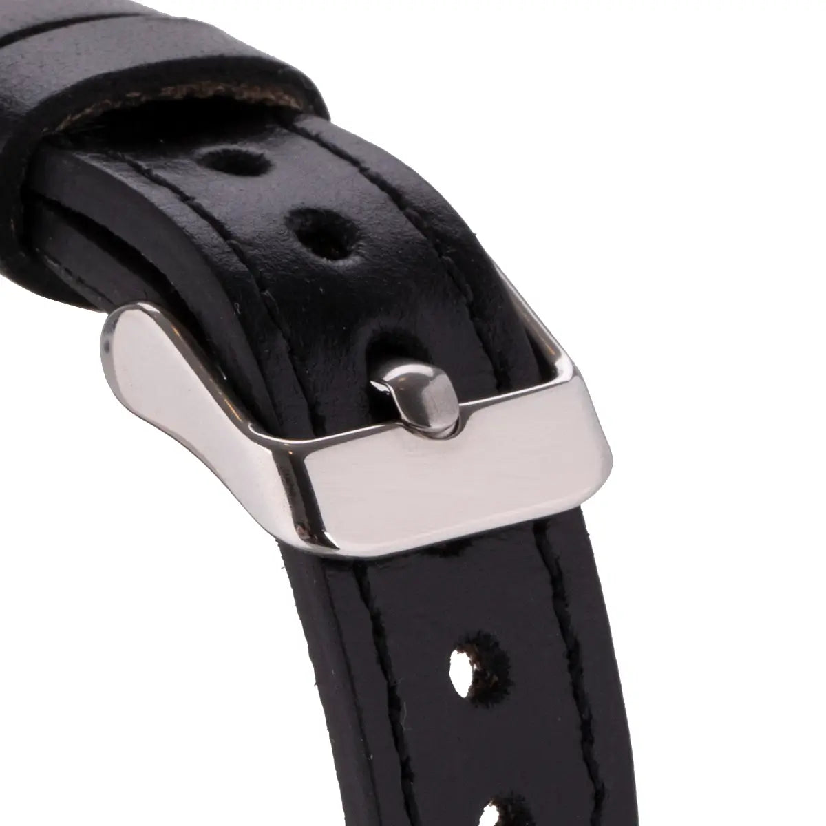 Premium Black Leather Ultra Slim Apple Watch Band - Stylish & Comfortable Replacement Strap for Workouts, Office & Everyday Wear