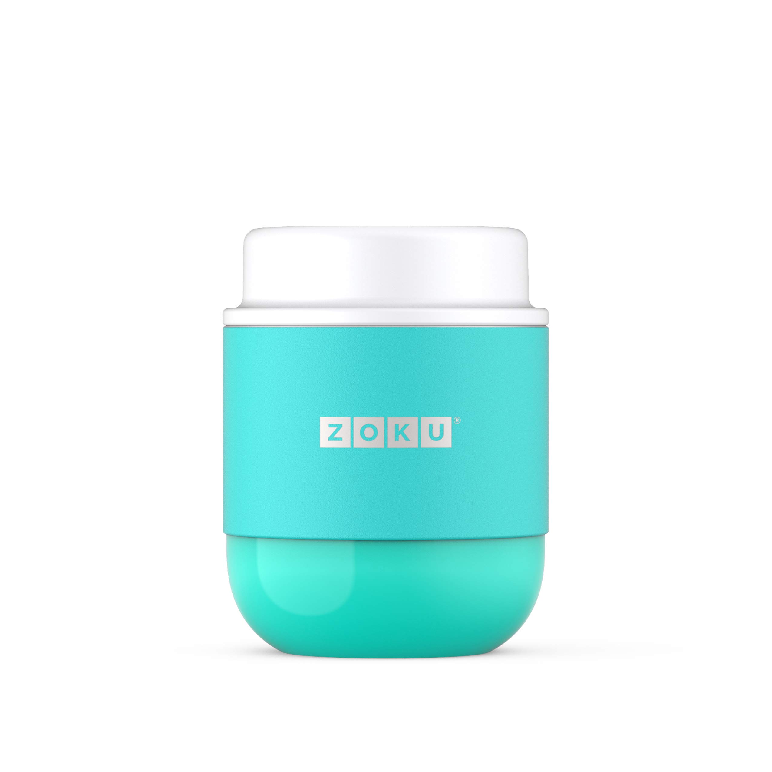 ZOKU Neat Stack 10oz Vacuum Insulated Stainless Steel Food Jar - Double-Walled, BPA-Free, Leak Proof - Perfect for Lunch, Travel & Outdoor Activities - Teal