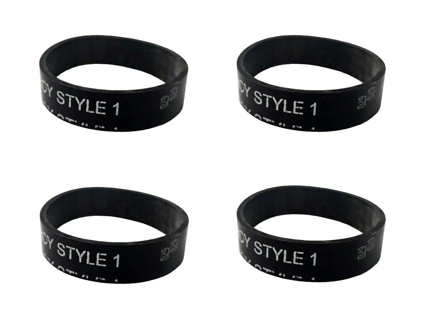 Dirt Devil Vacuum Cleaner Replacement Belts - Style 1 Belt (4 Pack) for Optimal Performance - Compatible with Various Dirt Devil Models - Perfect for Home Cleaning, Pet Hair Removal & Car Detailing