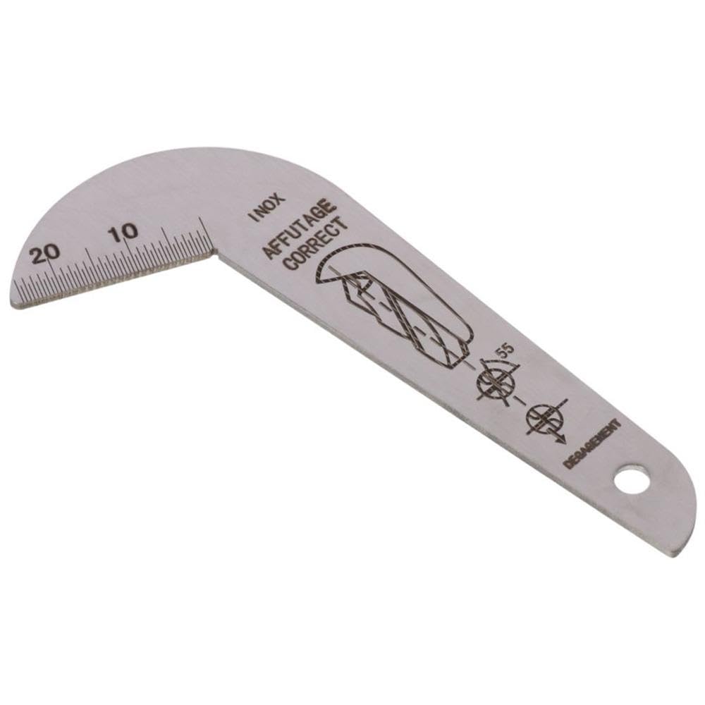 Durable 118° Drill Bit Gauge - Stainless Steel Sharpening Tool for Workers