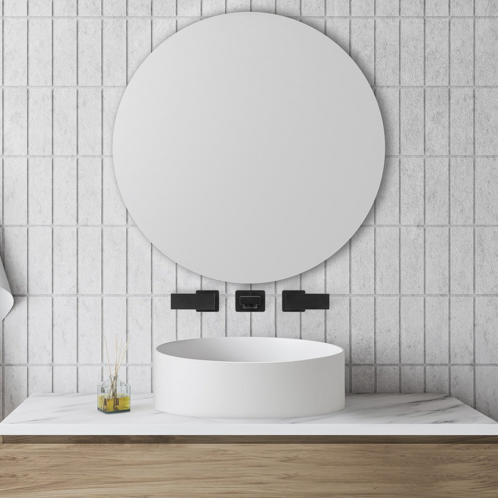 ZLINE Bliss Wall Mount Bathroom Faucet in Matte Black - Modern Matte Black Wall-Mounted Bathroom Sink Faucet with High Arc Spout for Bathroom Vanity, Powder Room, and Guest Bathroom (BLS BFW MB)