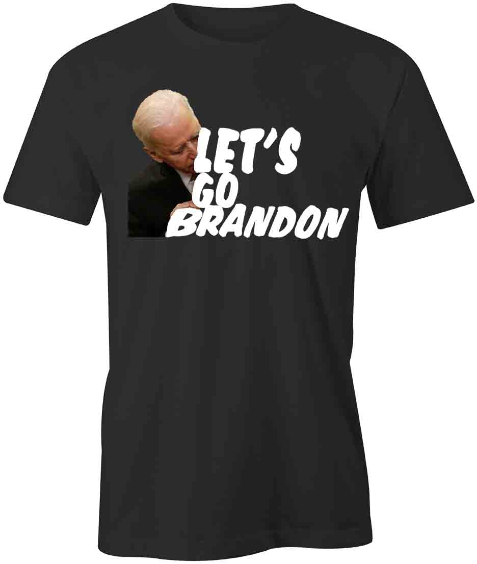 Let's Go Brandon T-Shirt - Black Political Graphic Tee with Funny Republican Humor | Joe Biden FJB Printed T-Shirts for Protests, Rallies & Conservative Events