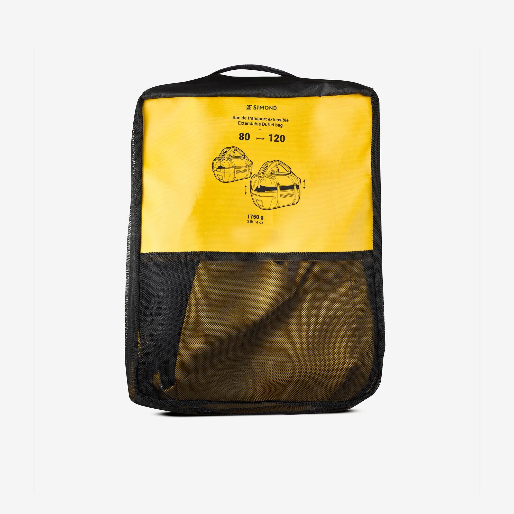Simond 500 Extend 80-120L Waterproof Duffle Bag for Travel, Camping & Outdoor Adventures - Large Capacity Gear Storage for Hiking, Gym & Sports Equipment