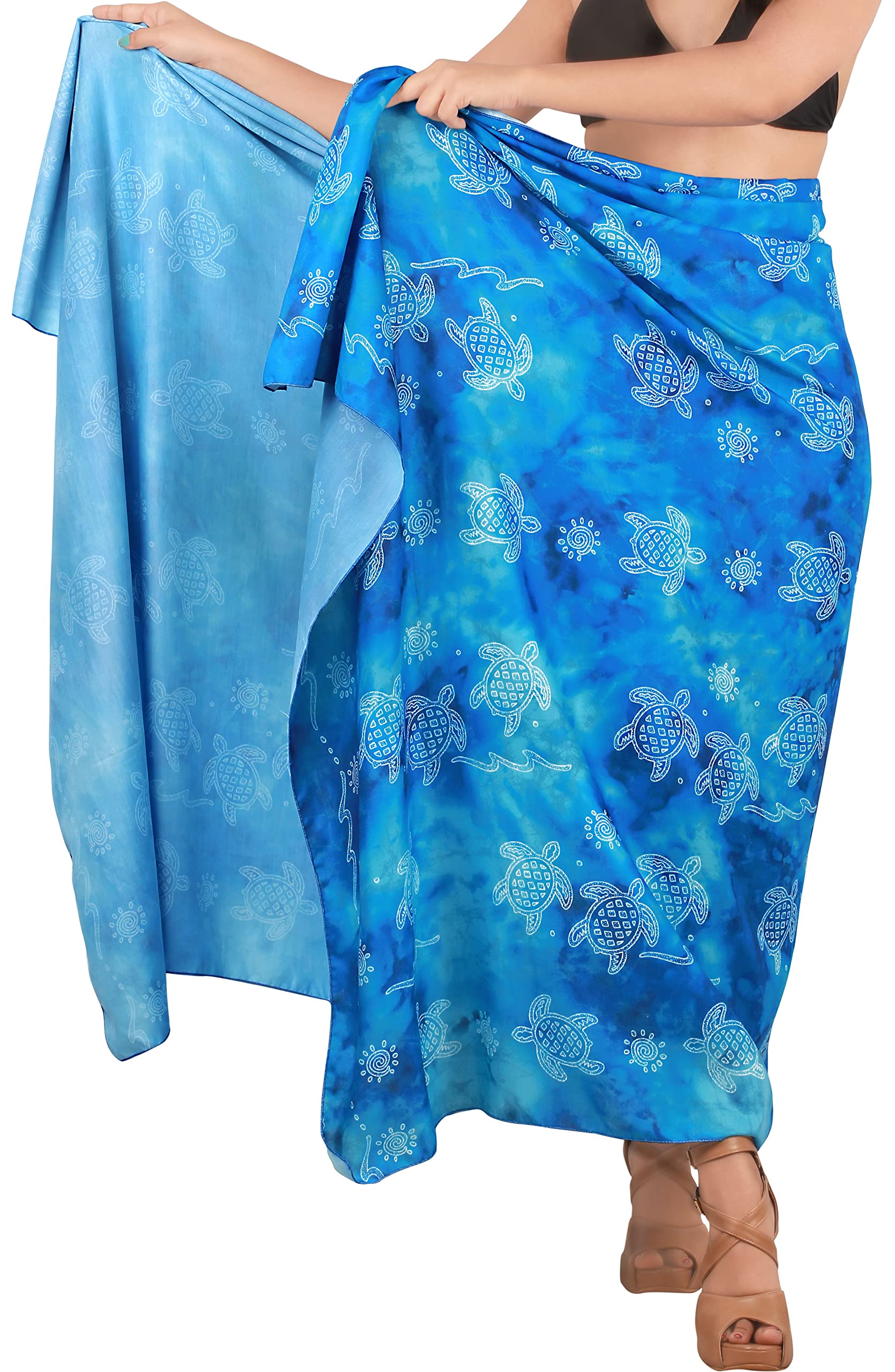 Happy Bay Women's Swimsuit Cover Up - Lightweight Beach Sarong Wrap with Tie Waist - Perfect for Poolside, Beach Vacation & Summer Outfits