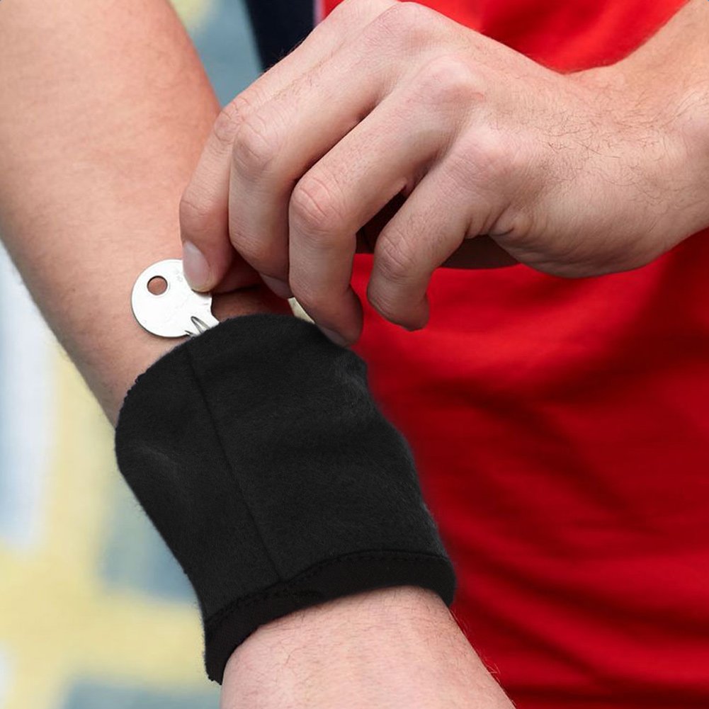 Waterproof Zipper Wrist Wallet - Secure Sports Wristband for Money, Cards & Keys - Ideal for Running, Cycling, Gym & Outdoor Activities - Sweat-Resistant Storage Pouch for Active Lifestyles